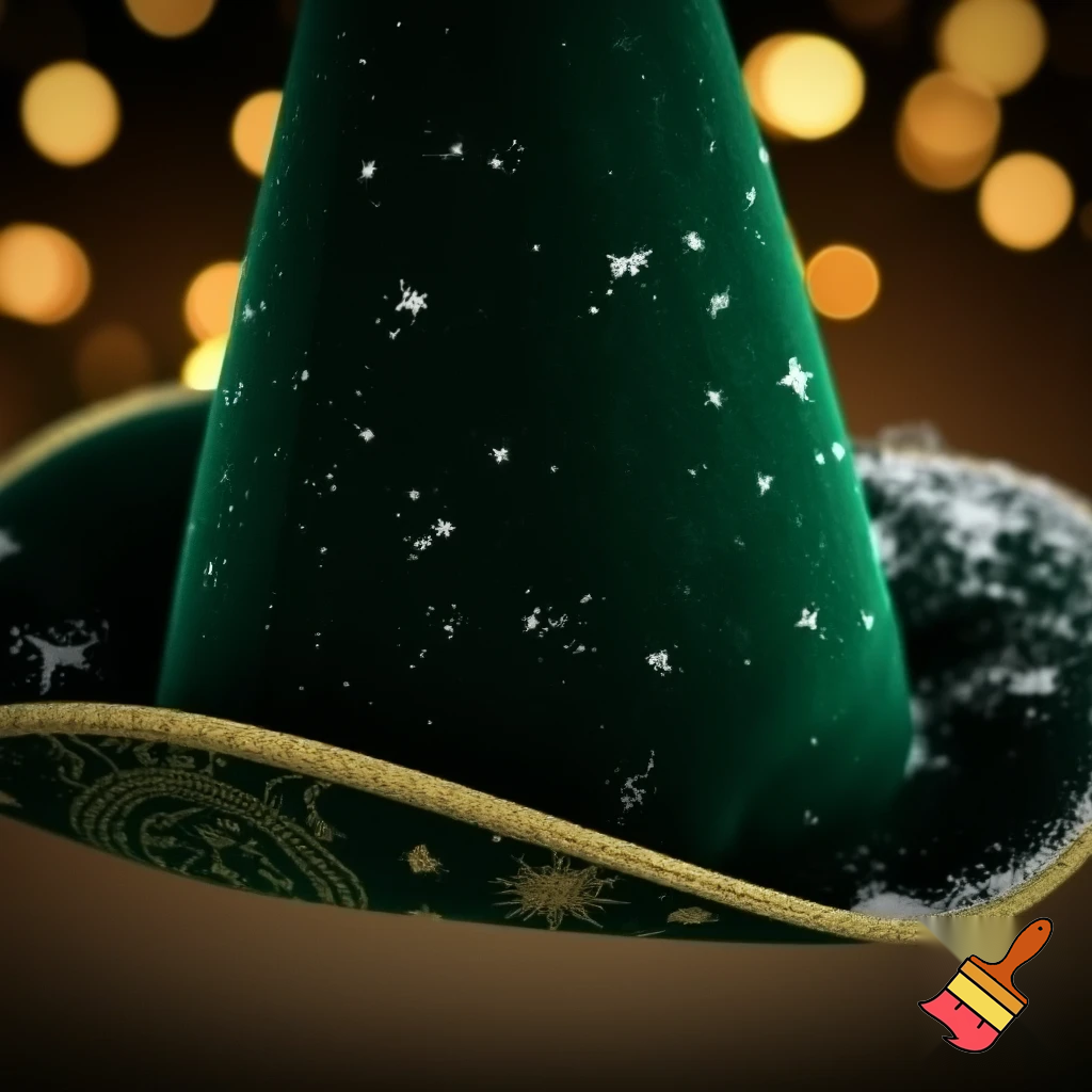 A wizard Christmas hat read the correct colour