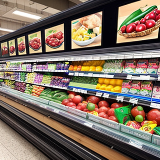 Checkout counter at Grocery store