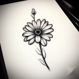 april birth flower tattoo