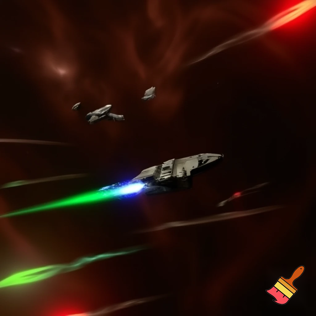 Spaceships in combat Clear focal point Strong sense of scale and motion