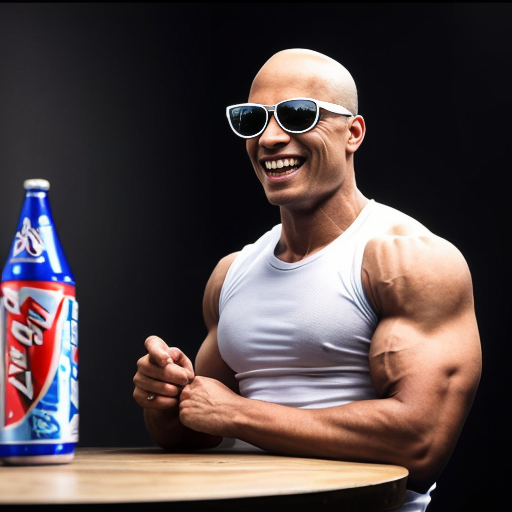 5 Jacked strong lean 20 year olds men wearing with bully clothes so cool and sunglasses and all of them are wearing white t shirt with dark blue jeans and they are all smiling and laughing in a dark room with party lights on (no one else in the room) (2010s color photo) (realistic photo with a slight shaky effect) and it looks like there is soda on the table. Some of them have buzzcuts and some of them look like david goggins (literally david goggins) and otjers just look normal