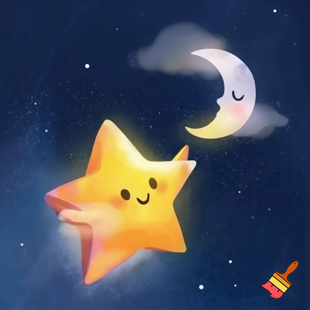 Star and the moon cartoon