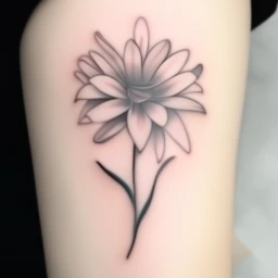 september birth flower tattoo