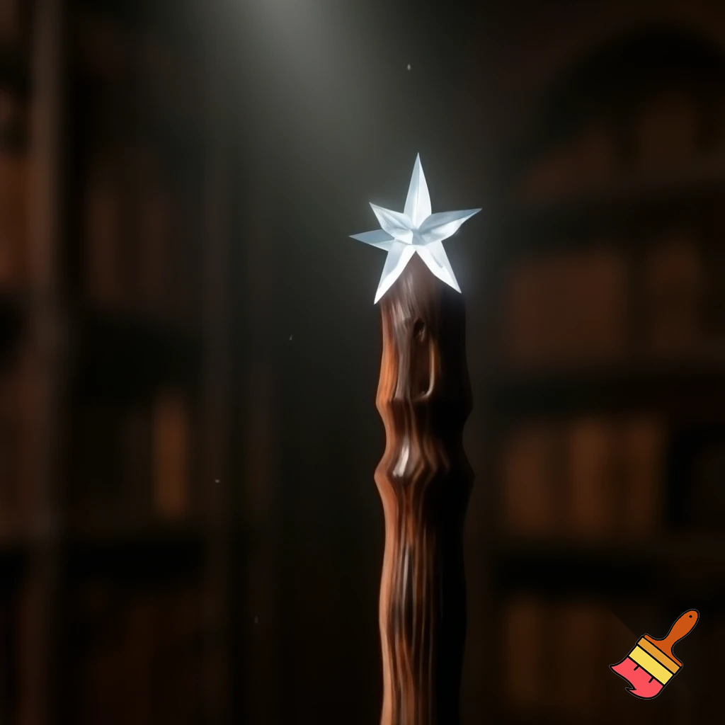Magic walking stick with a star💫