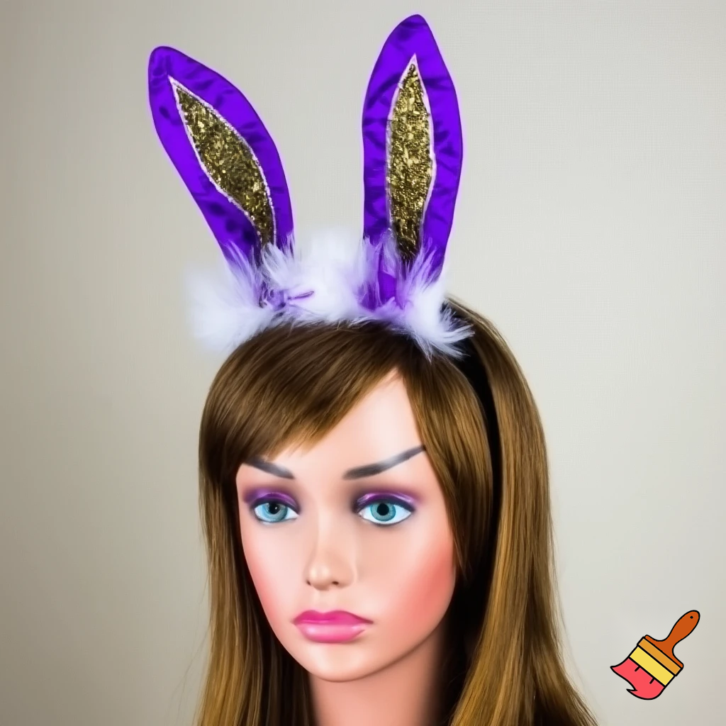 Easter bunny top hat headband, purple and white gold and silver top hat black purple dark purple special hat in delicate purple white, purple and white gold