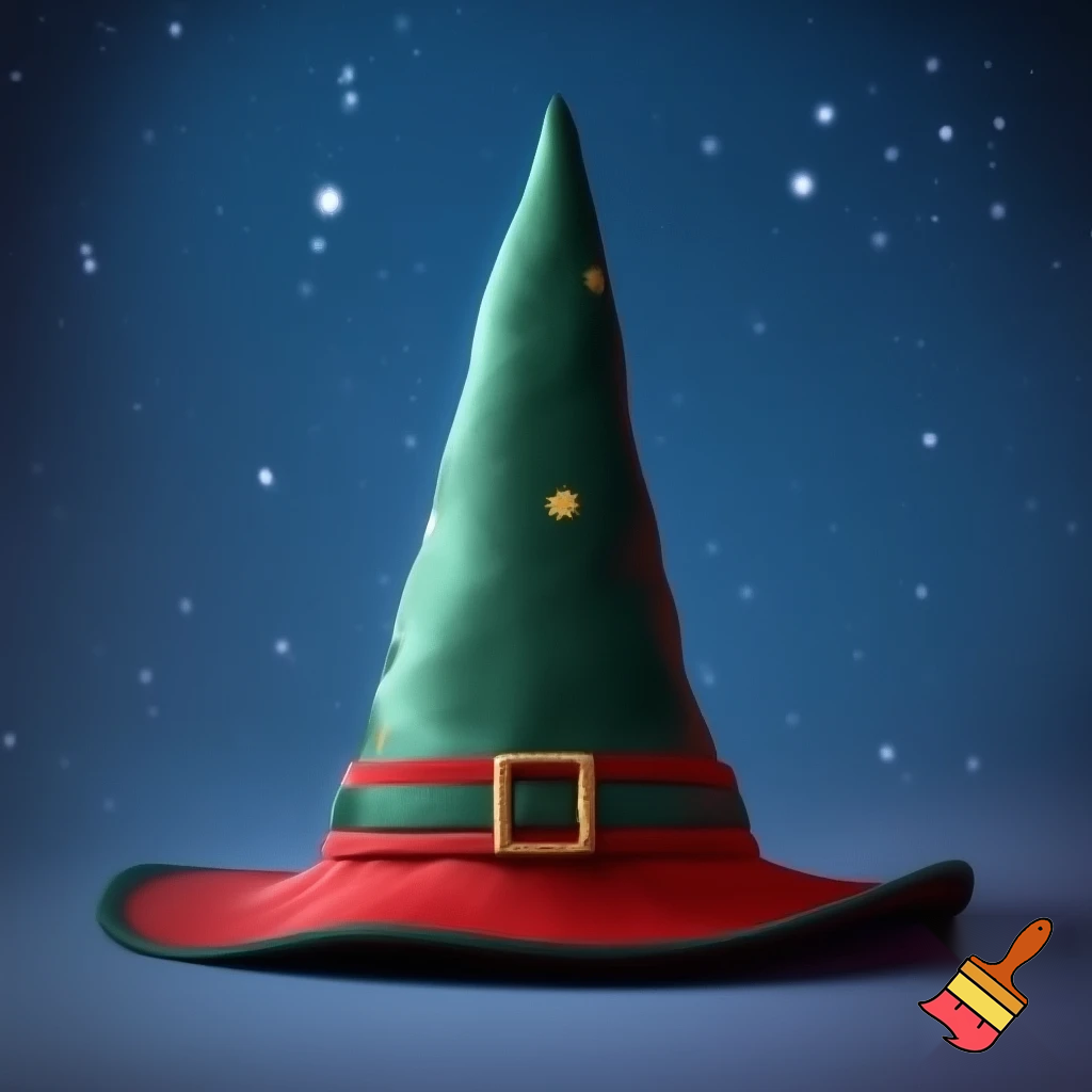 Christmas wizard hat