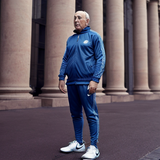 Francisco Franco with a nike tracksuit and an Iphone 17 pro max 