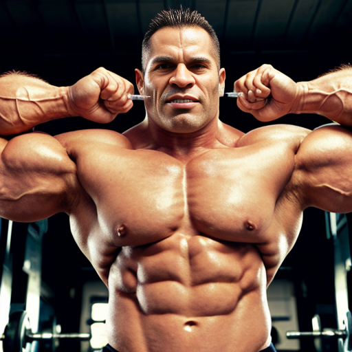 Buff Man using orc muscle growth hormone injection 