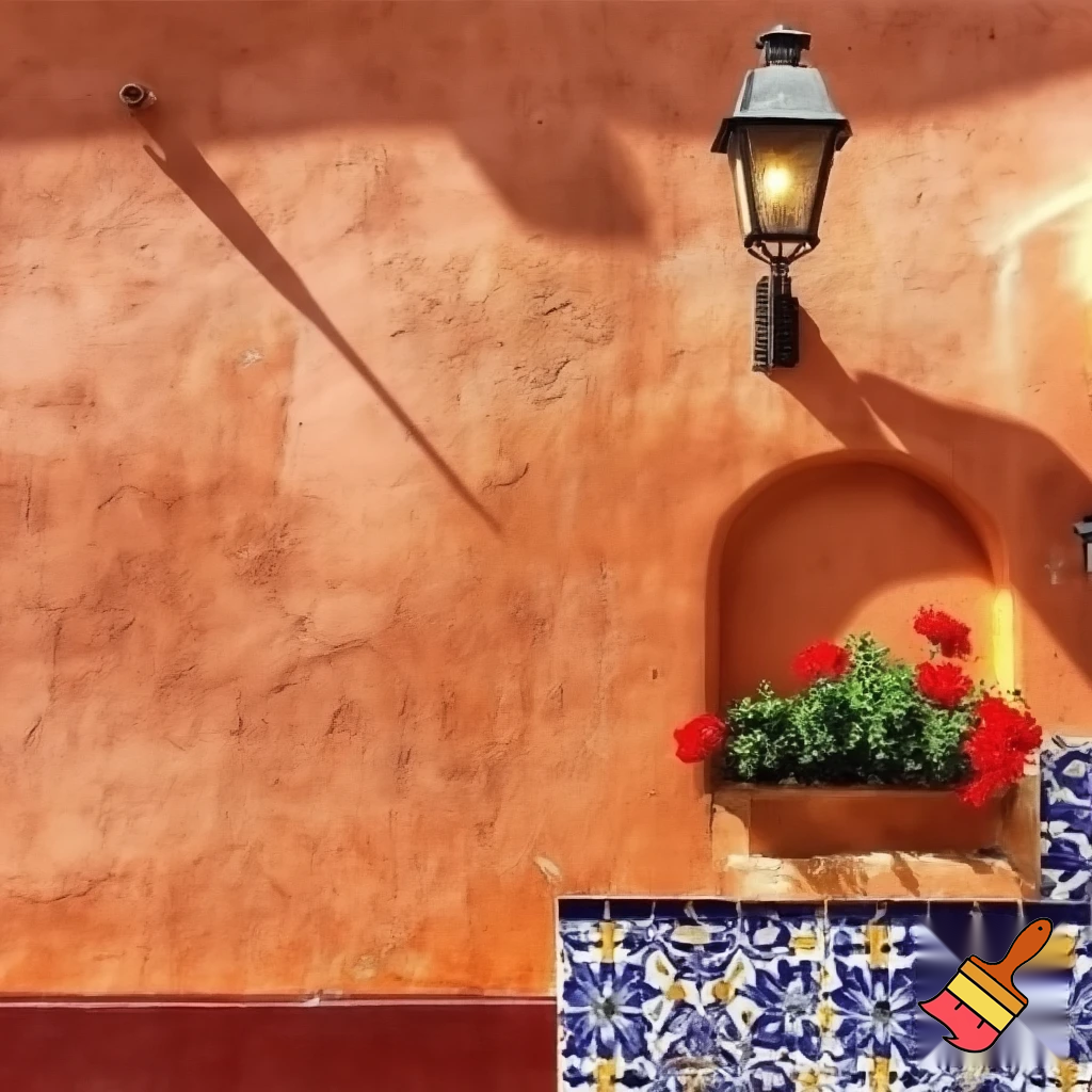 can you generate the wall of a spanish cafe