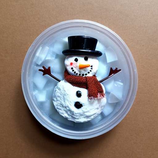 Jelly snowman