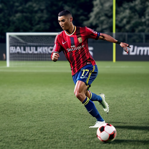 ronaldo playing football