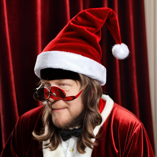 Christmas wizard hat written and velvet