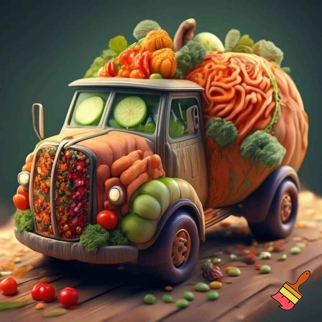 can you make a truck out of vegetables 
