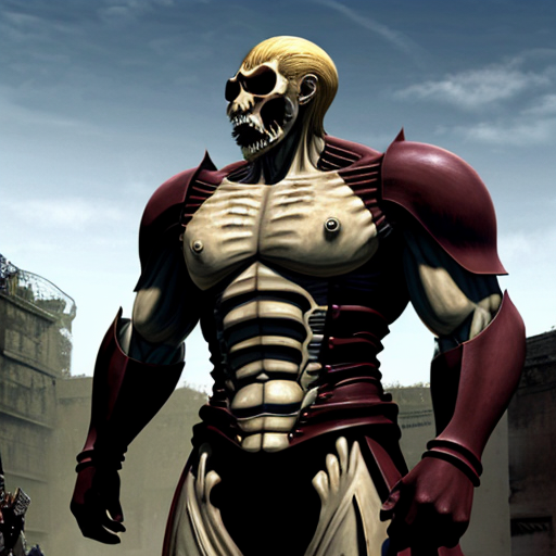 merge a colosal titan and an armoured titan from attack on titan
