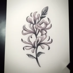 june birth flower tattoo