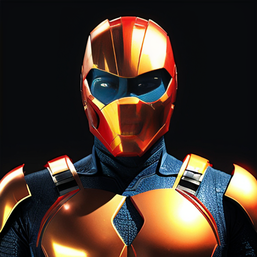 A Southeast Asian male superhero with advanced dragon armor suit, inspired by high-tech exoskeleton, glowing red and gold energy core, dragon scale plating, sleek helmet design, standing confidently, cinematic lighting, realistic face, ultra detailed armor, 8k, superhero movie poster style