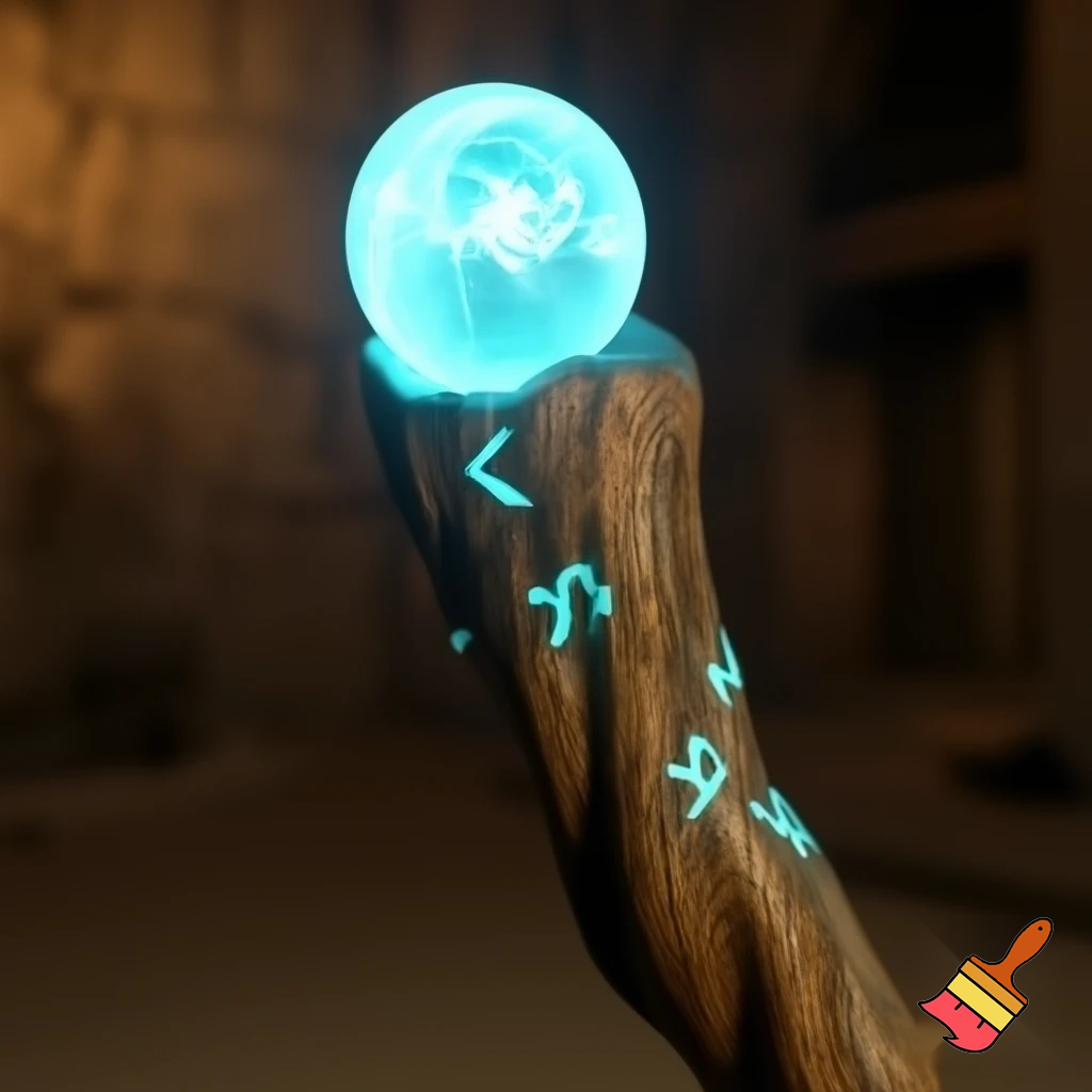 Magic walking stick magic magic ball