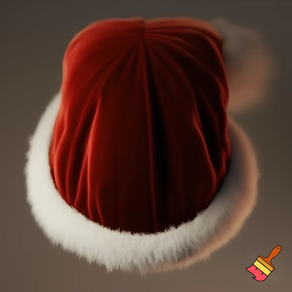 Santa Claus top hat special one special in delicate Santa Claus hat velvet