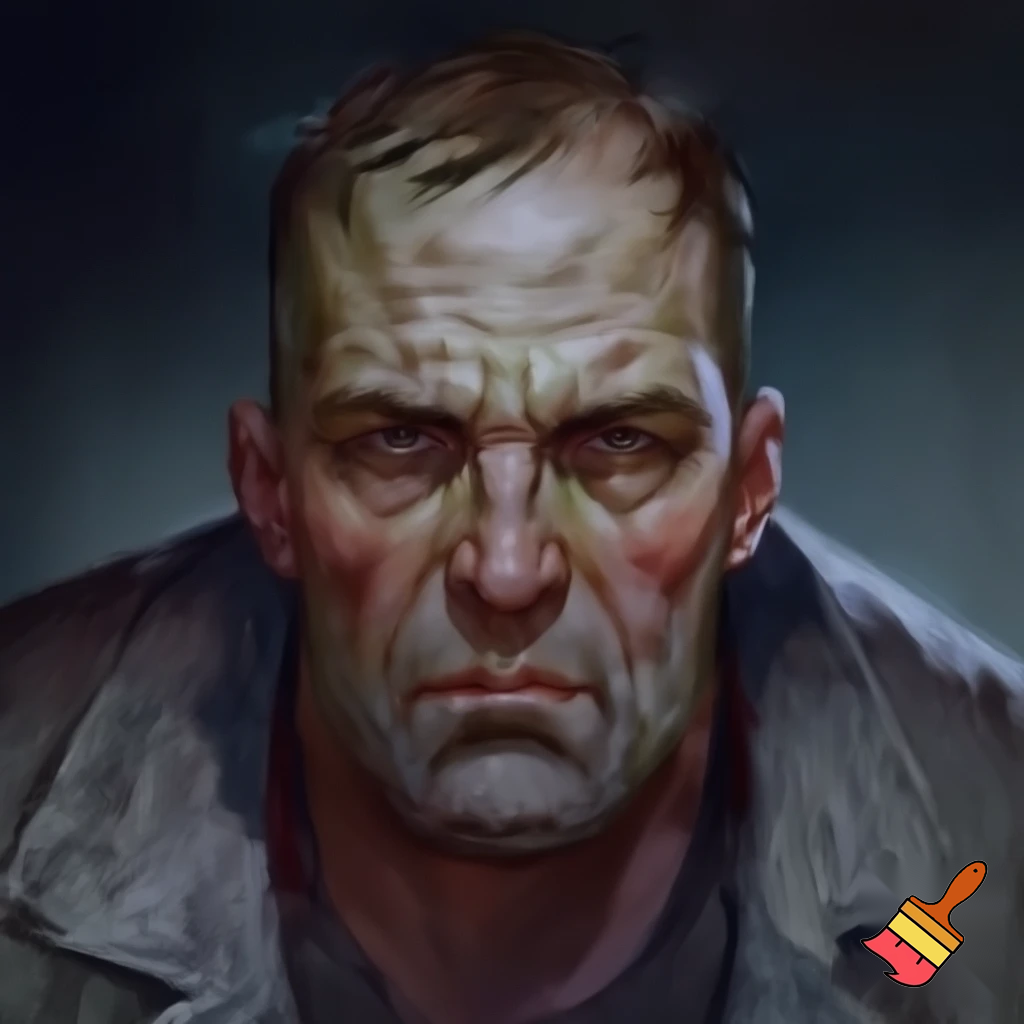 Middle aged mean man
