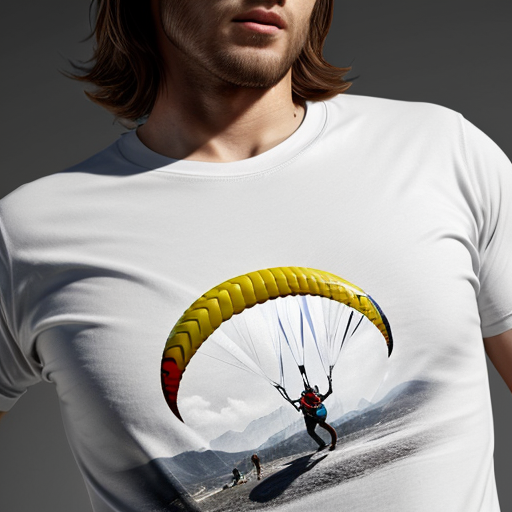 I need a paraglider new design for print on tshirt 