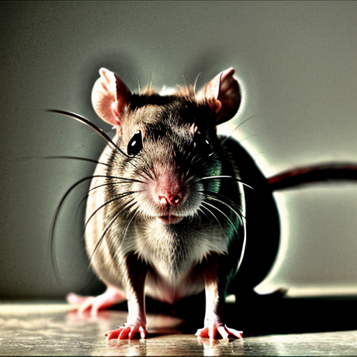muscular rat , rat criminal  evil stare red eyes rat evil