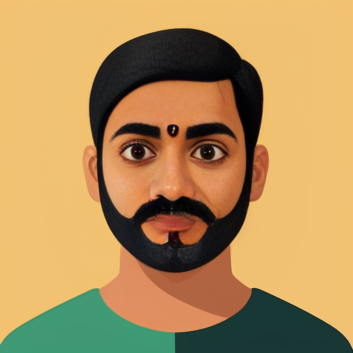 Make a indian man 2d vector style 