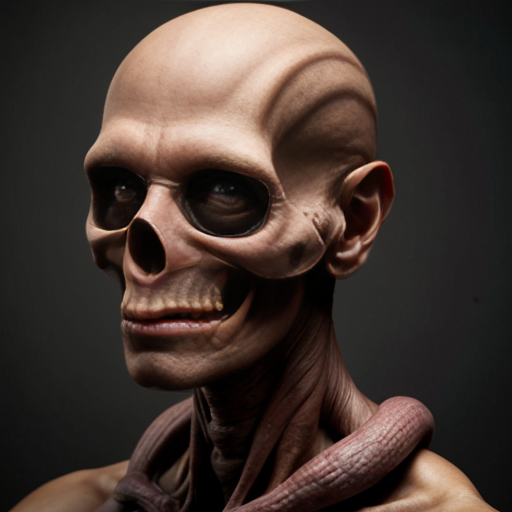 Disturbingly creepy realistic creature