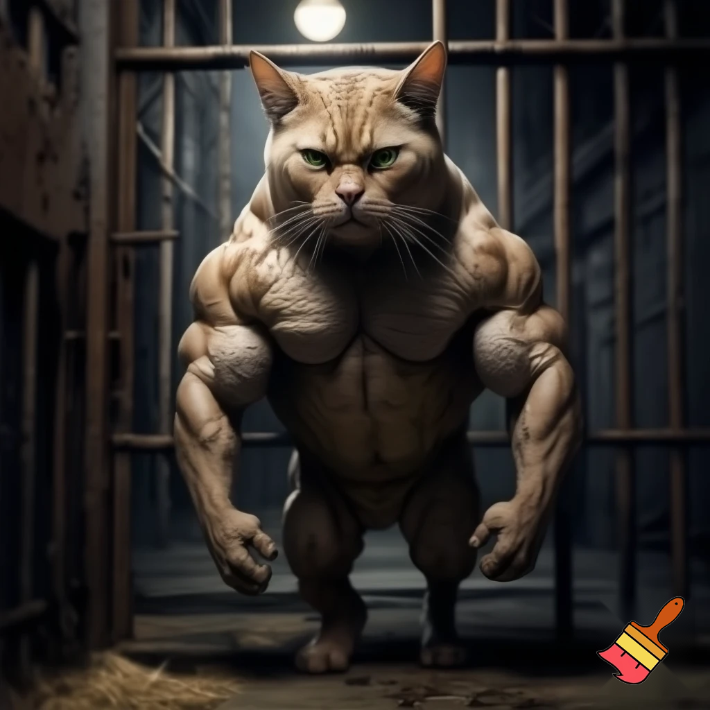 buff cat in jail