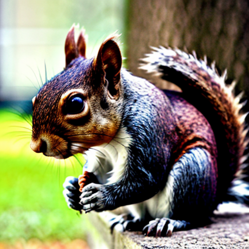 a squirrel say here in a school