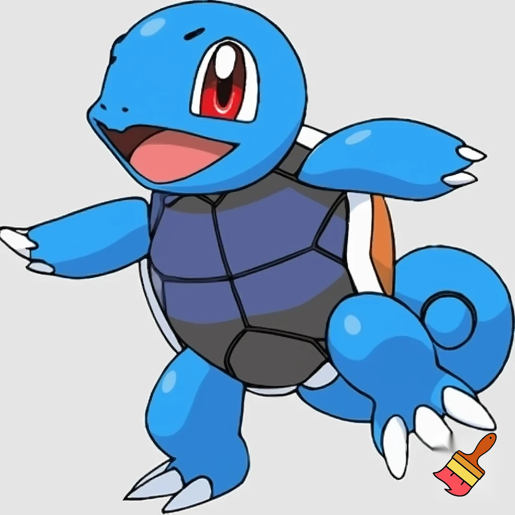 blue veemon digimon squirtle pokemon fusion