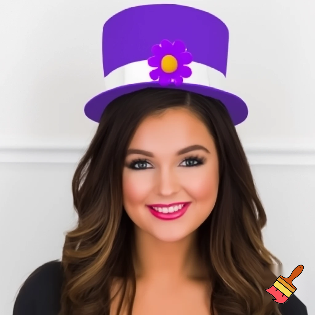 Easter headband top hat Top hat headband, Easter top hat headband, purple and white