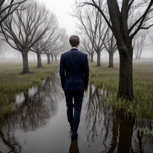 Jared Kushner facing a misty swamp in DC