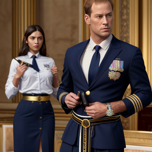 Hofrat in Hofuniform: Marineblauer einreihiger uniformrock mit 4 knöpfen, hellblaues hemd, dunkelblaue krawatte, dunkelblaue hose mit goldener doppelpaspel, schwarzer gürtel mit goldenem koppelschloss, pistole im Holster auf der linken seite, königsblaue kragenspiegel mit goldner lapisch-stickerei, Schirmmütze mit schwarzen schild mit goldenen Verzierungen, und dunkebllauem deckel