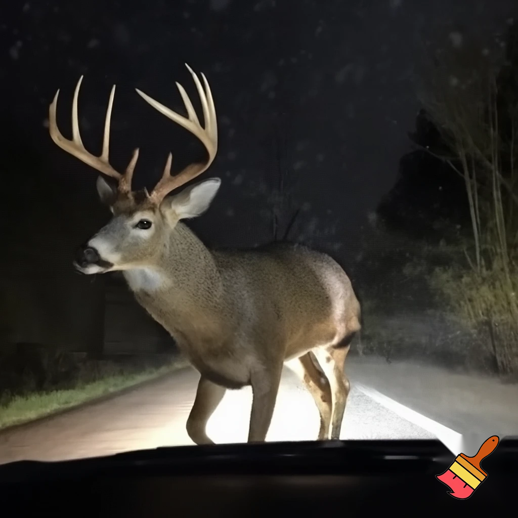 25 point buck on dash cam
