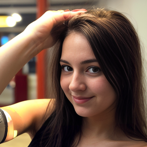 A young woman named Shelly, selfie