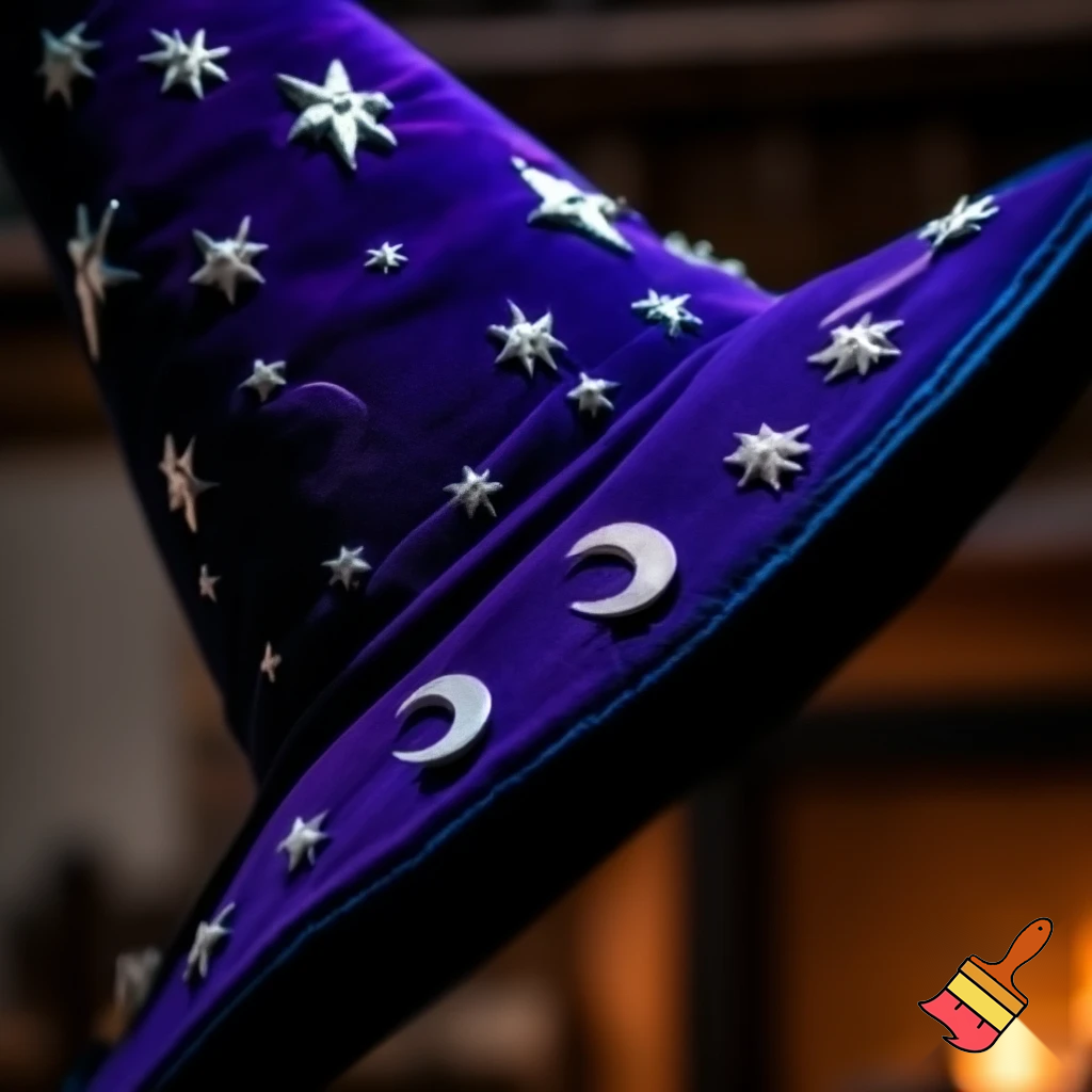 Christmas wizard hat stars and means read