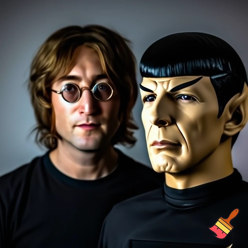 John Lennon and spock