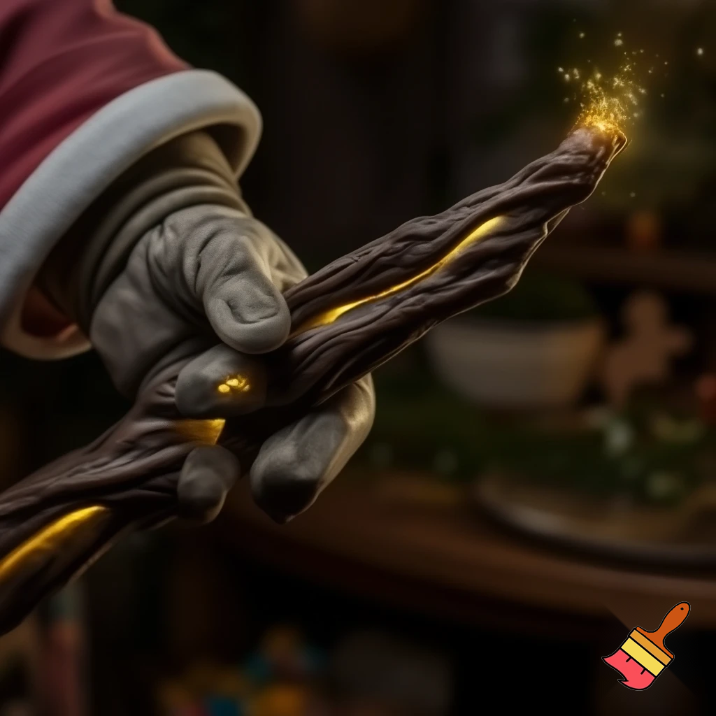 Santa Claus magic walking stick staff
