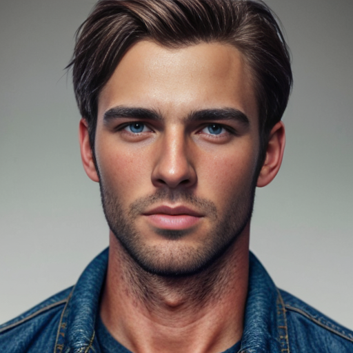 a man with short brown hair with no beard