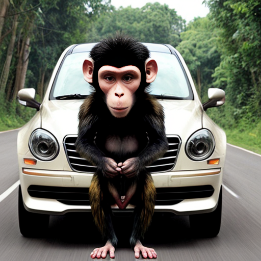 Merge a car and a monkey into one creature 