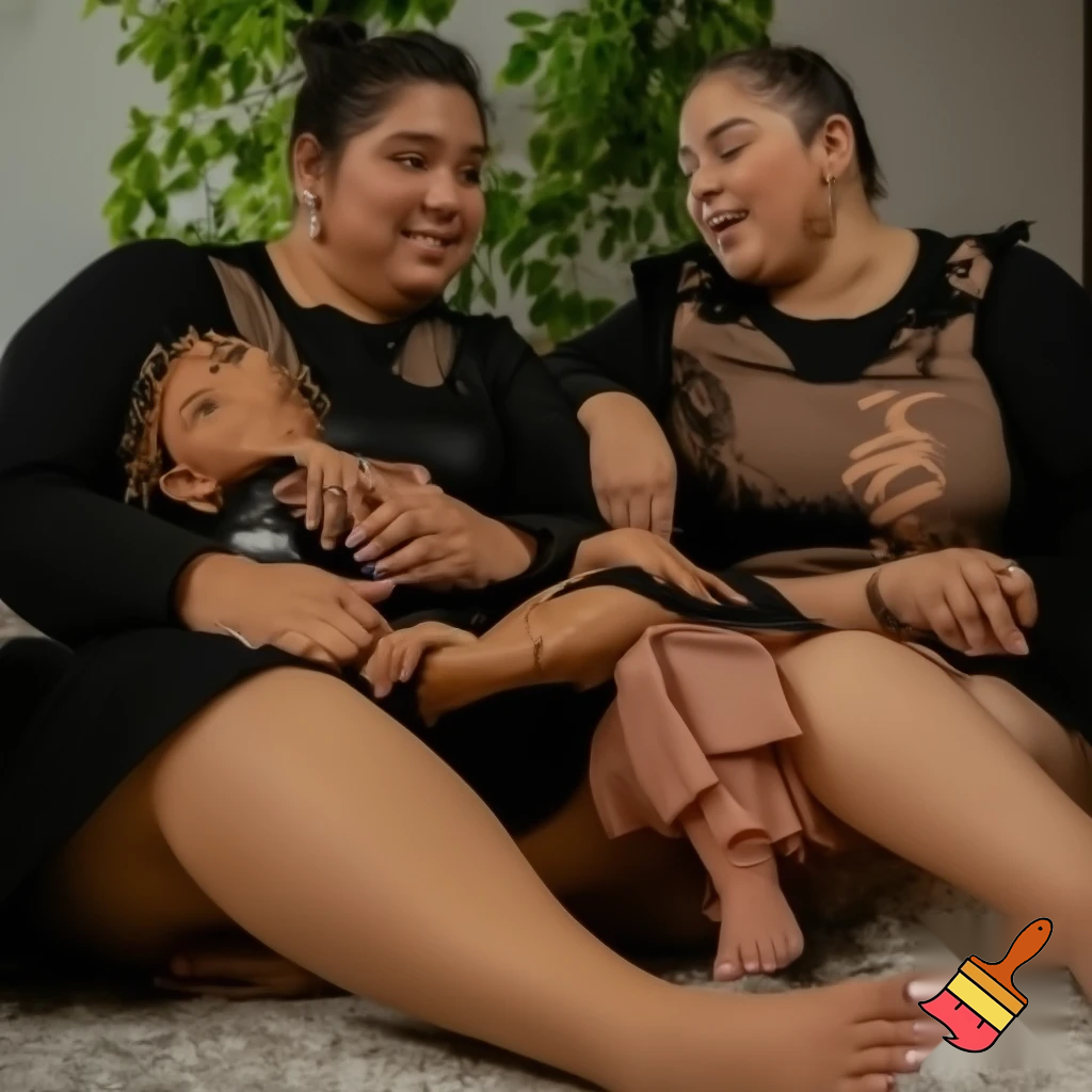 My fat Latina sister parts her legs on the couch and lets me look up her skirt. She laughs as I stroke my willy to her. She can see how hard my little prick is getting for my own sister's cooch.