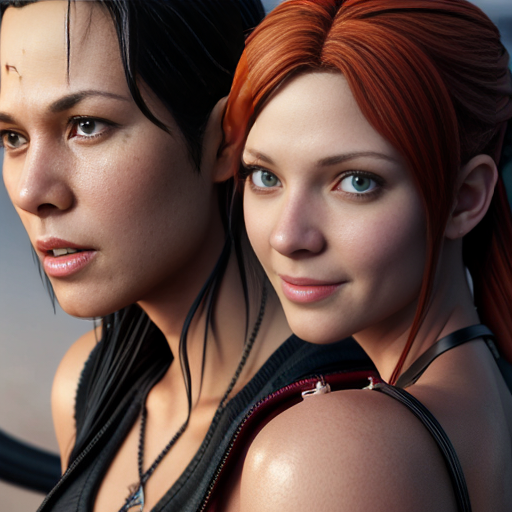 Nami and Robin from one Piece naked