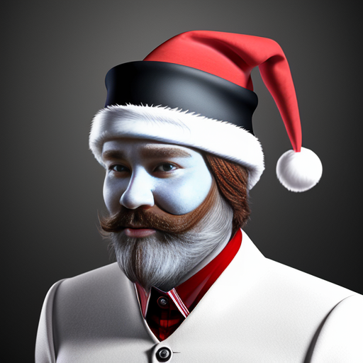 Santa Claus top hat special one special in delicate Santa Claus hat