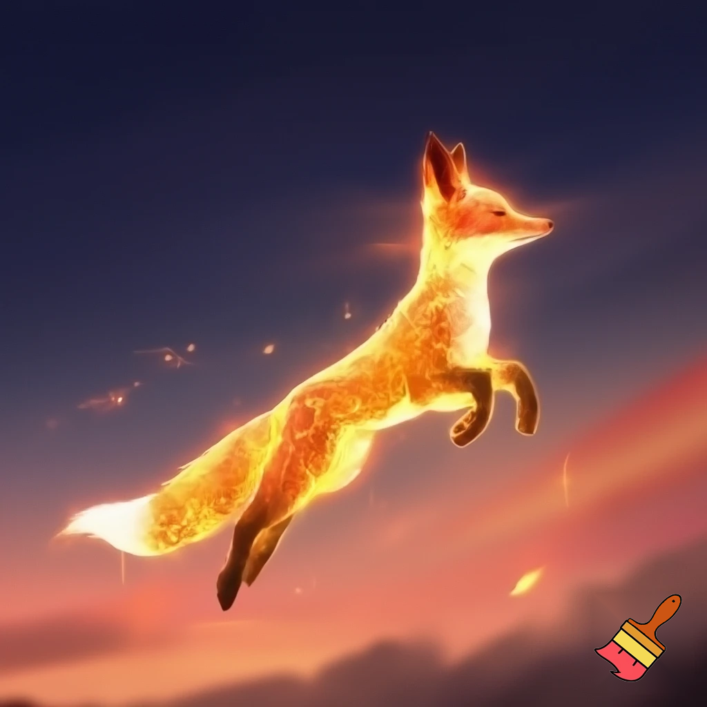 fantasi ræv lavet af sol