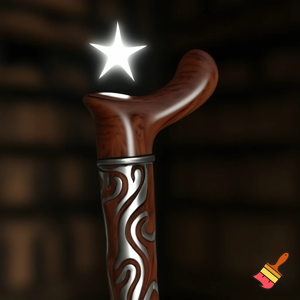 Magic walking stick with a star💫🌟⭐️🌠