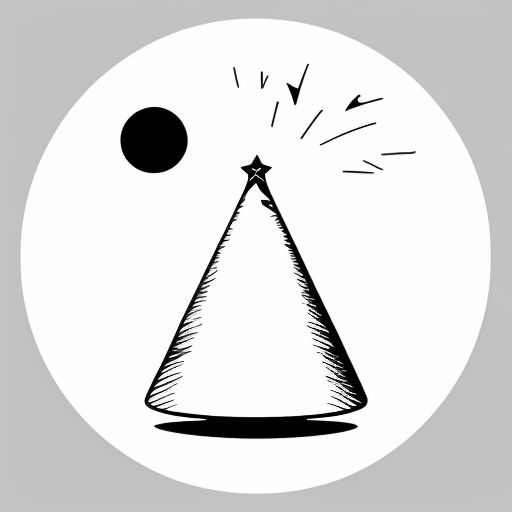 Star and the moon with christmas hat

