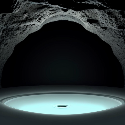 Cave with water in it