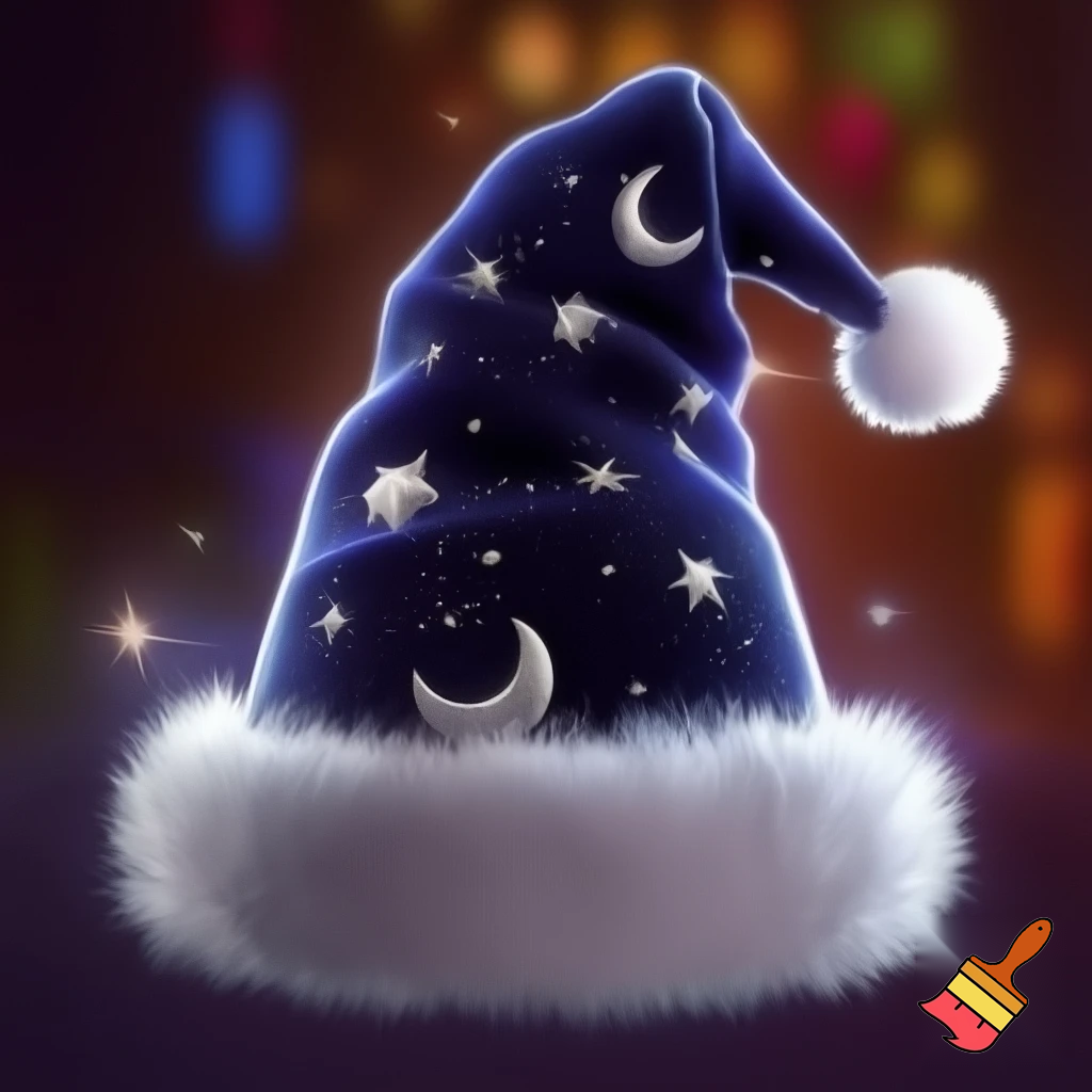 A wizard Christmas hat, Santa Claus hat