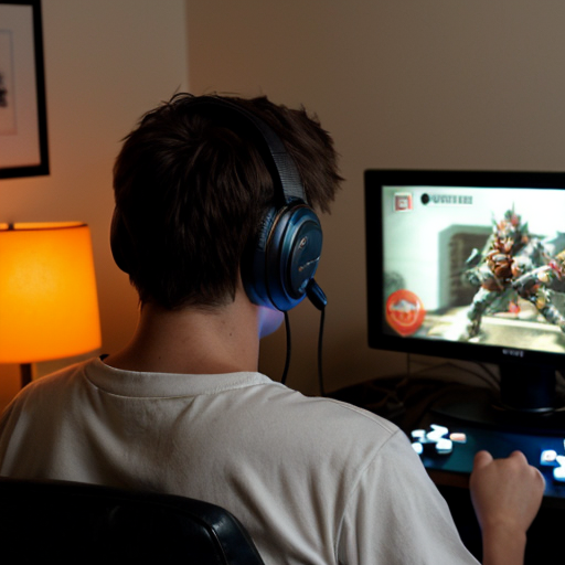 How do we speak so good English make the picture as a teenager playing video games