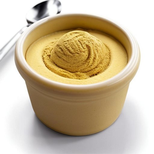 perfect custard powder with a white background